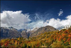Hunza Valley in Autumn season