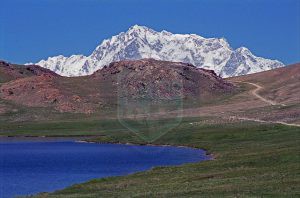  Nanga Parbat Rupal Face Above Sheosar Lake from Deosai Plains