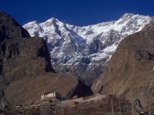 Ultar Peak View from Karimabad and Baltit Fort Also seen