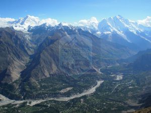 Fantastic an Arial View of Hunza Valley