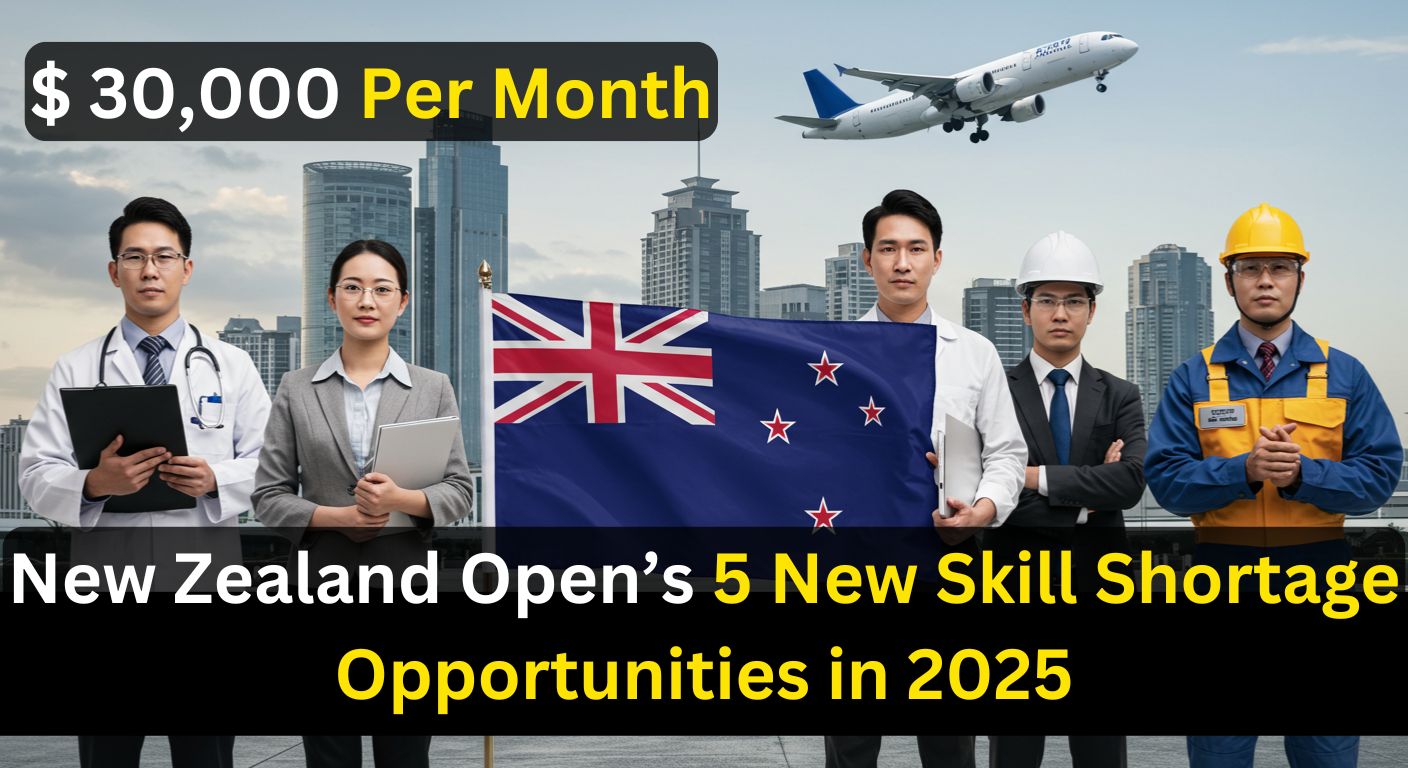 New Zealand Opens Applications for 5 New Skill Shortage Opportunities in 2025